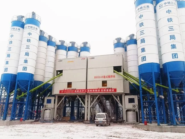 HZS270 Box type Concrete Mixing Plant